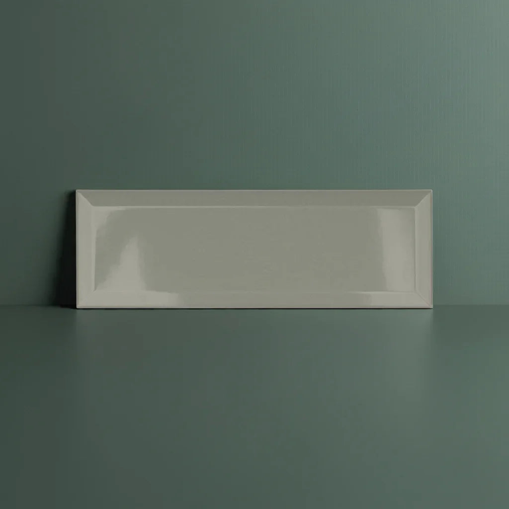 Brick Metro XL Sage Gloss Wall Tiles 10x30cm - Metro Tiles