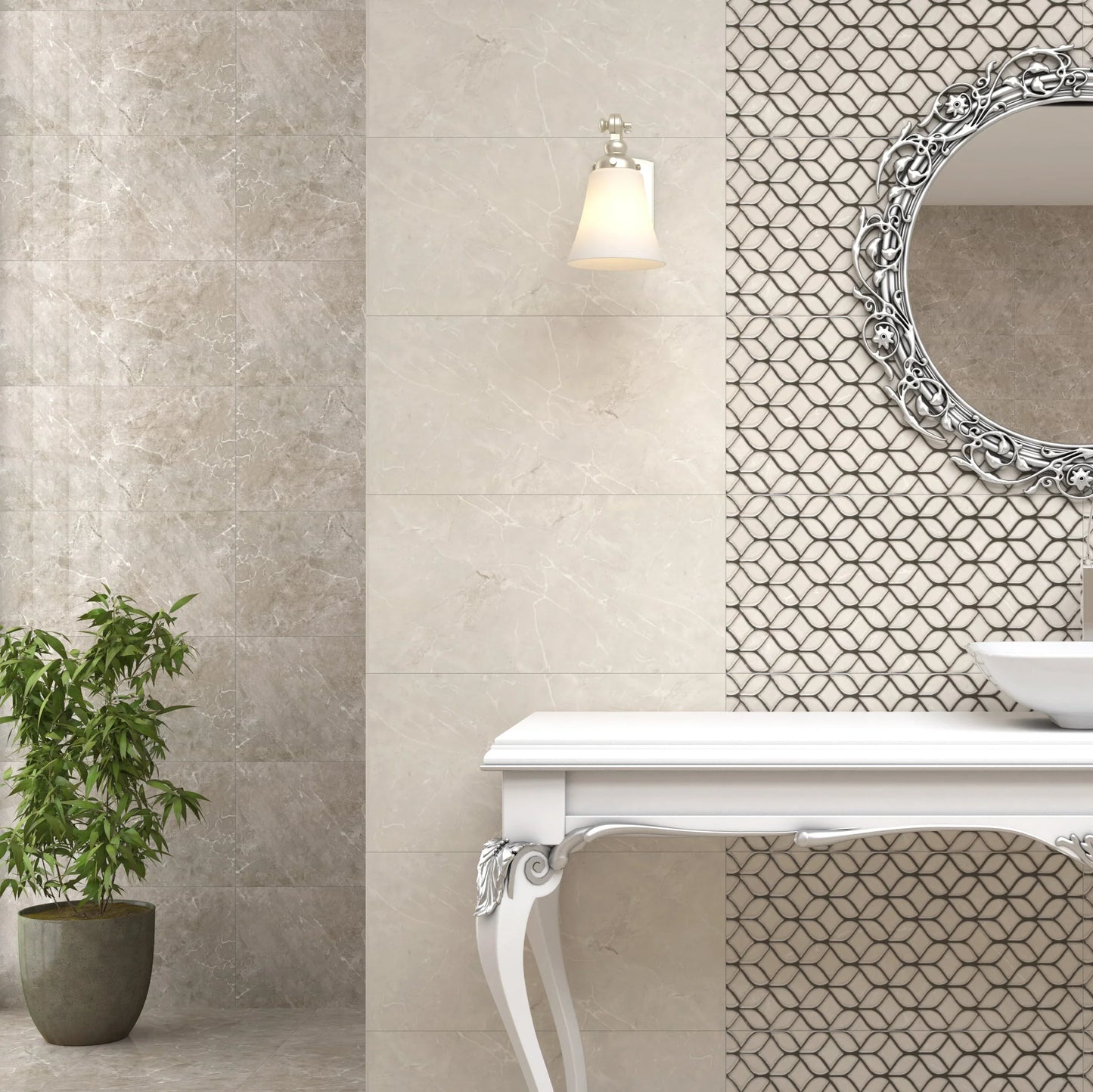 Palermo Bone Marble Gloss 60x30cm - Metro Tiles