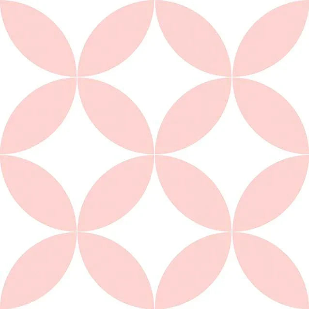 Petals Pink Feature Tile 22.5x22.5cm - Metro Tiles