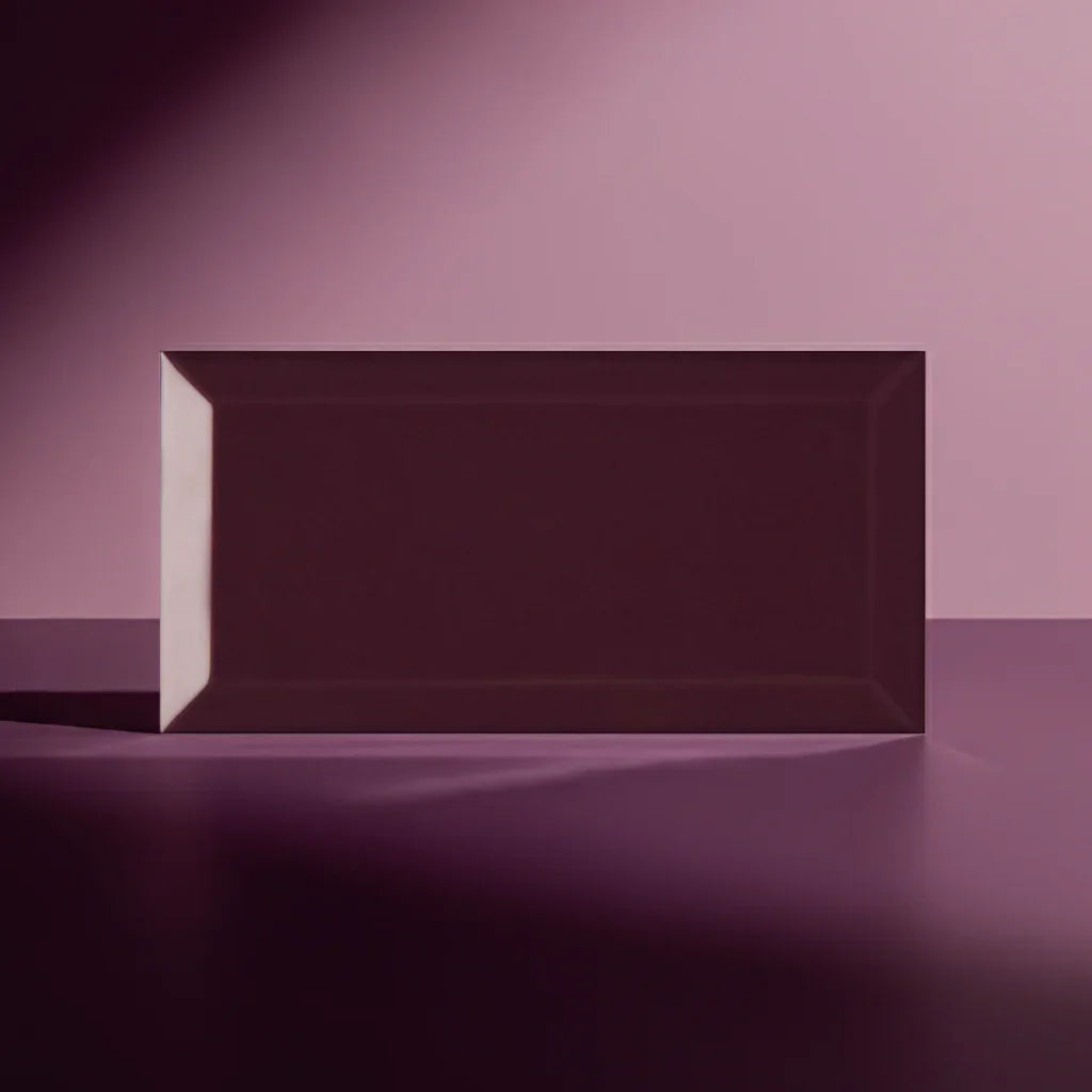 Metro Burgundy Gloss 10x20cm - Metro Tiles