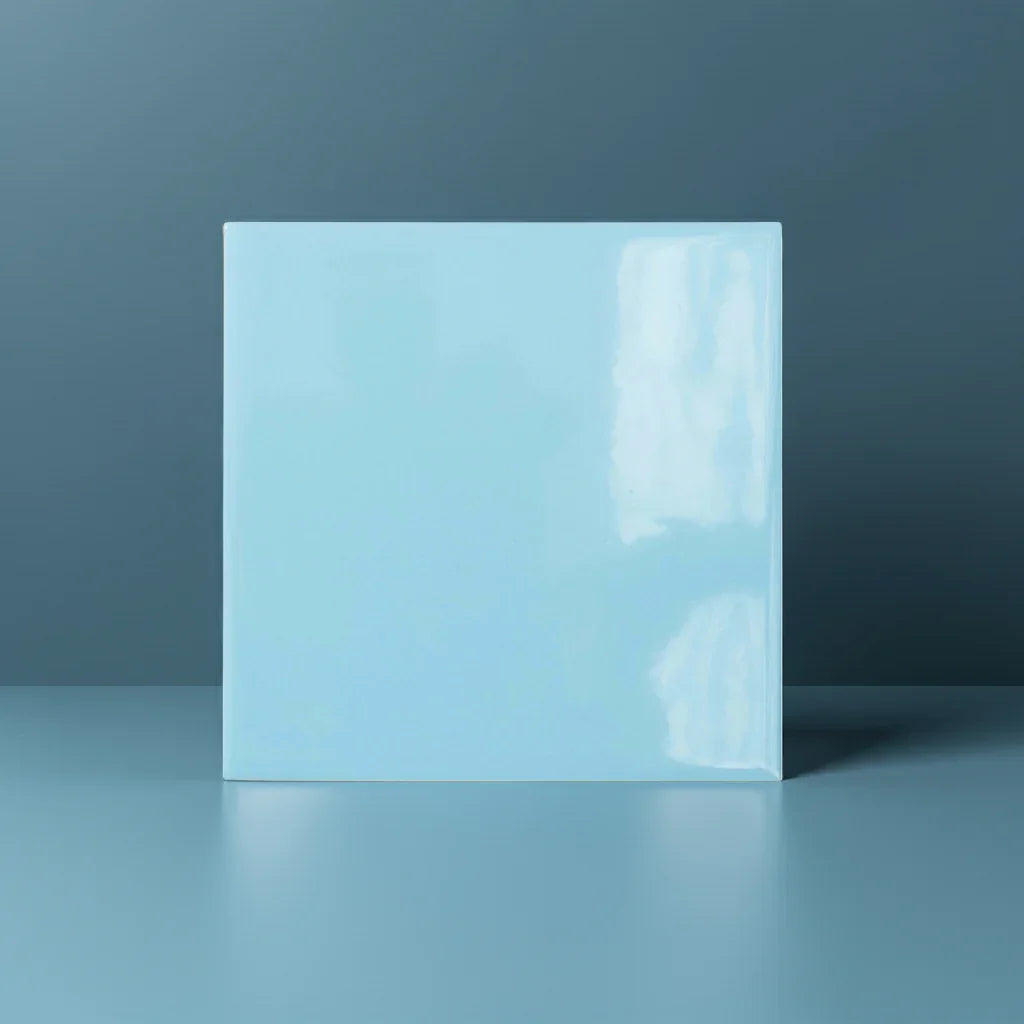 Modern Square Blue Flat Gloss 15x15cm - Metro Tiles