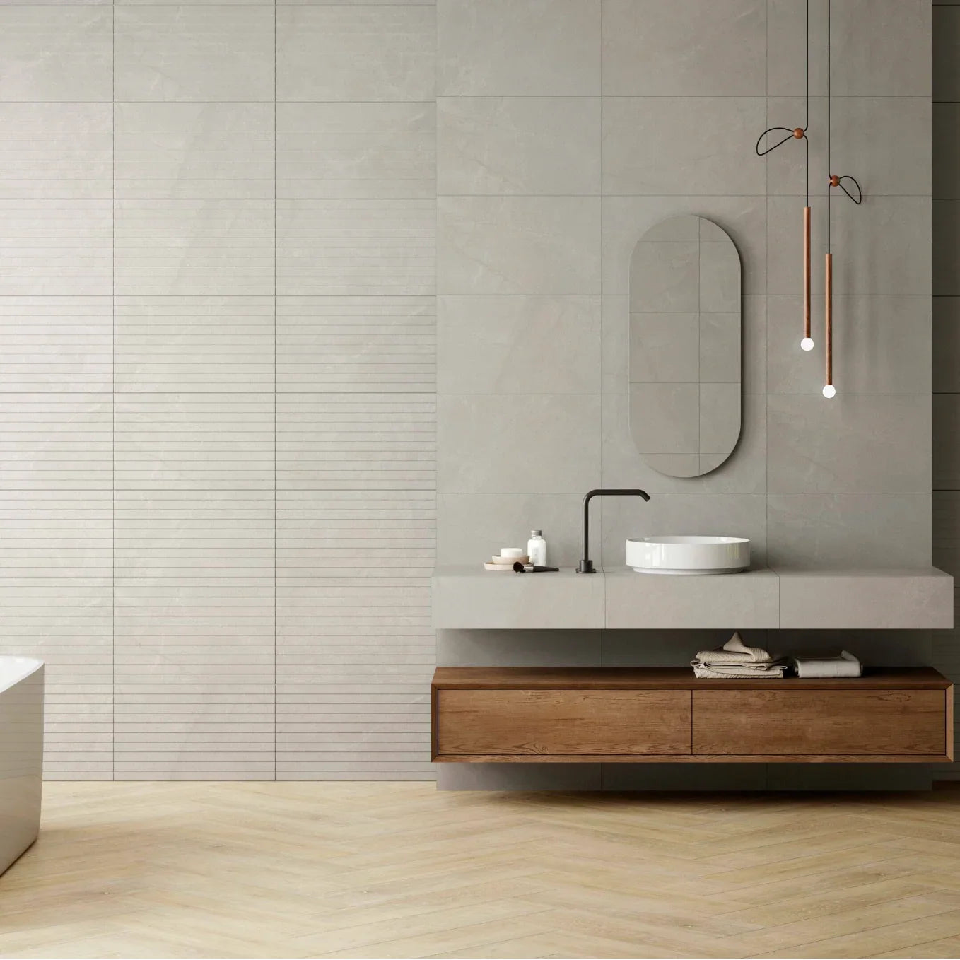 Lusso Light Wood 75x20cm - Metro Tiles