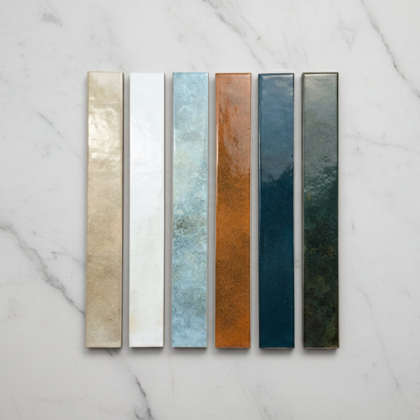 Subway Aqua Wall Tile 5x40cm