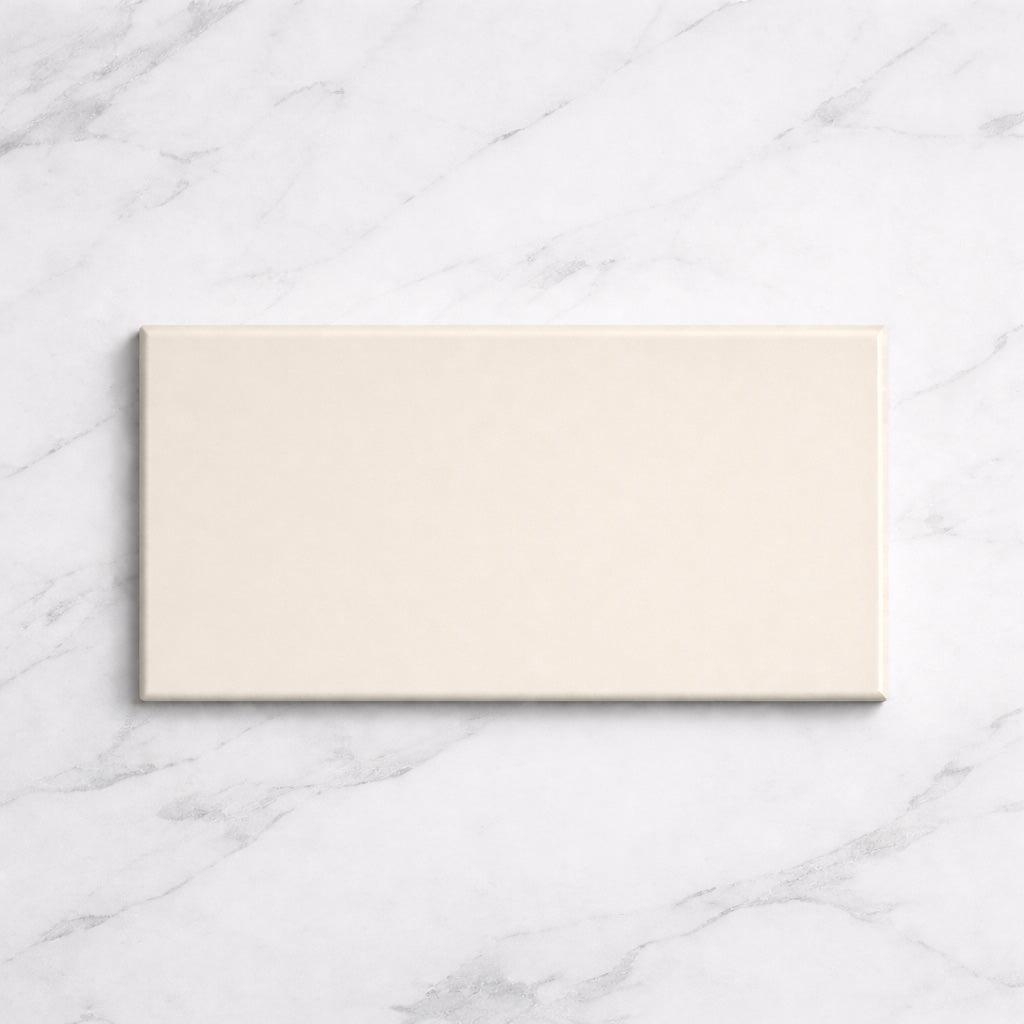 Metro Cream Flat Matt 10x20cm