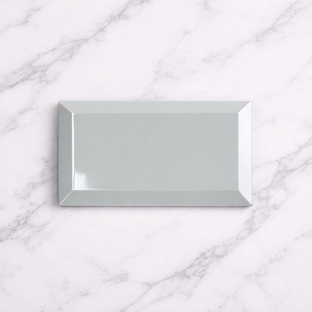 Metro Sage Grey Gloss Wall Tiles 10x20cm