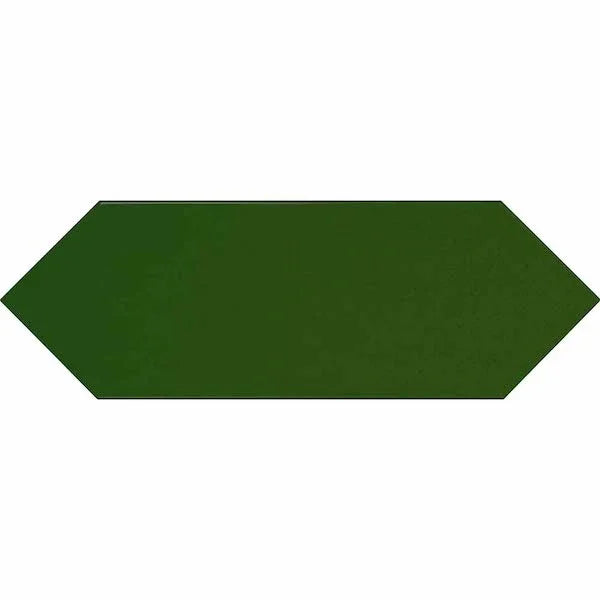 Picket Bottle Green Gloss Wall Tiles - Metro Tiles