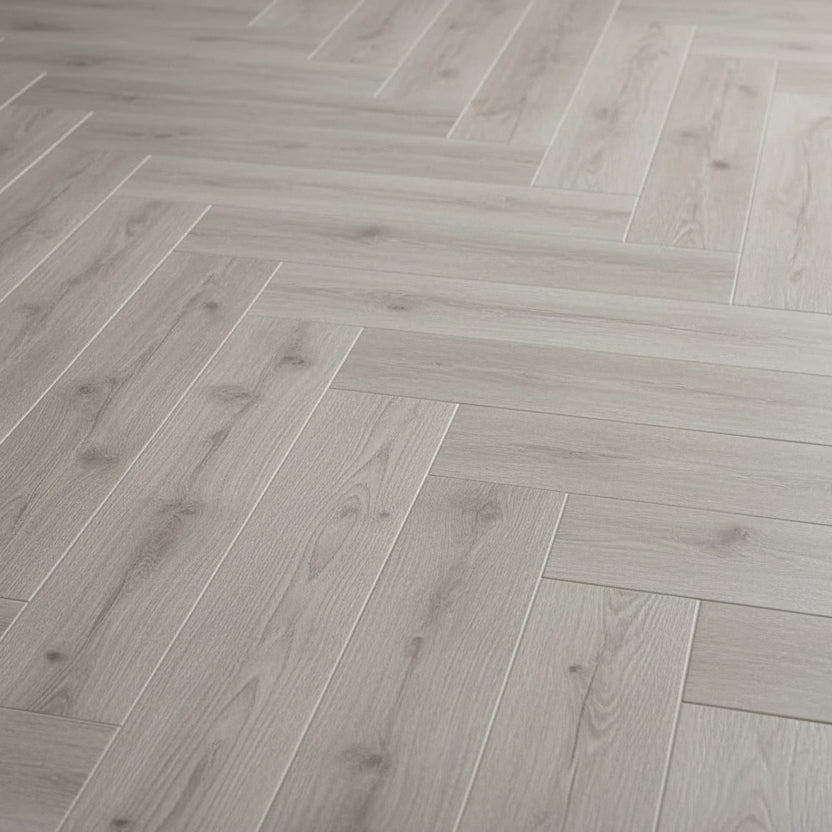 Herringbone Grey Wood Effect Tiles - Metro Tiles