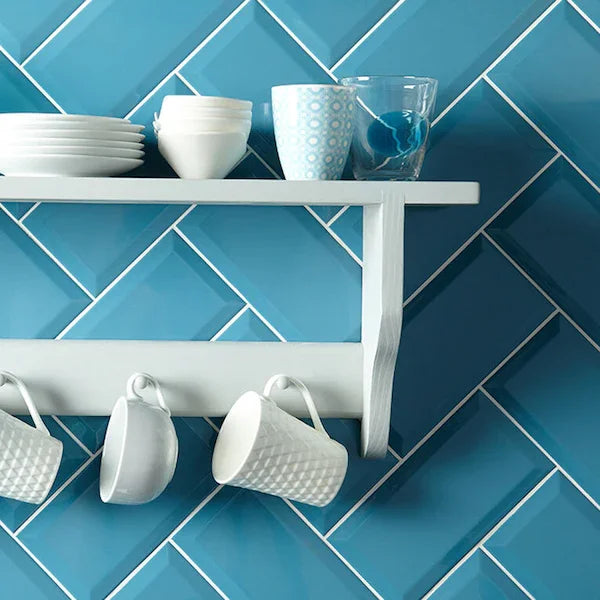 Metro Teal Gloss 10x20cm - Metro Tiles