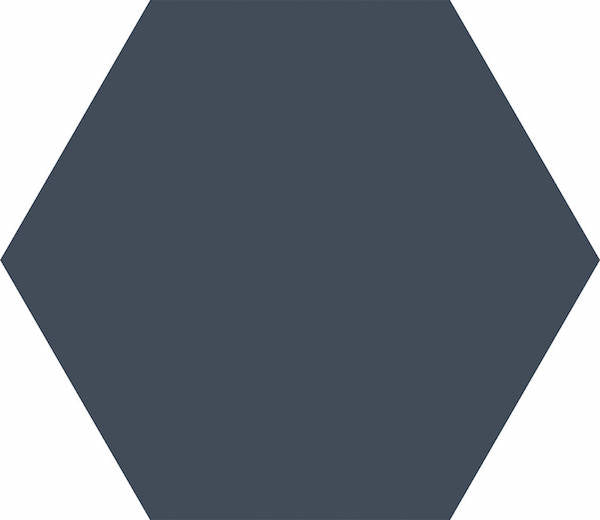 Hexagon Navy Matt Wall And Floor Tiles 23x27cm
