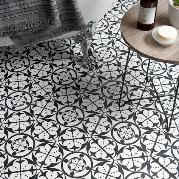 Parisian Ink Black Hexagon Tiles - Metro Tiles