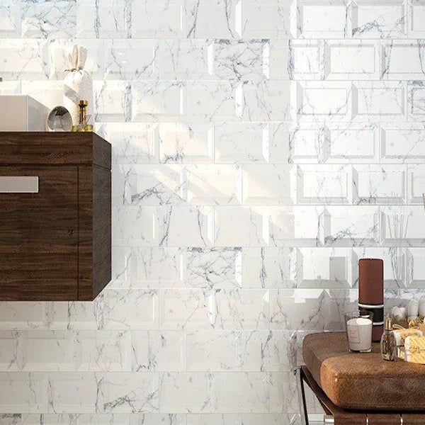 Metro Marble Effect Tiles 10x20cm - Metro Tiles