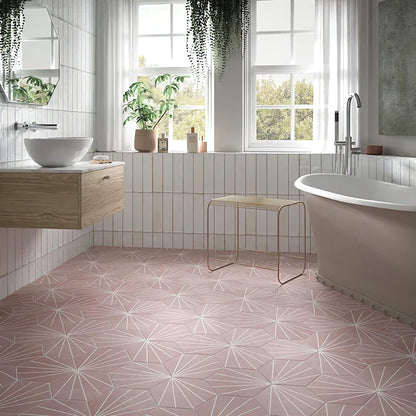 Verona Antique White Ceramic Wall Tiles 7.5x30cm