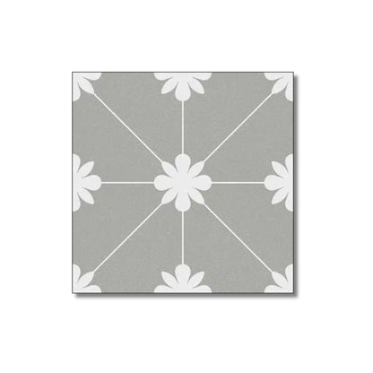 Lotus Grey Wall and Floor Tiles 20x20cm - Metro Tiles
