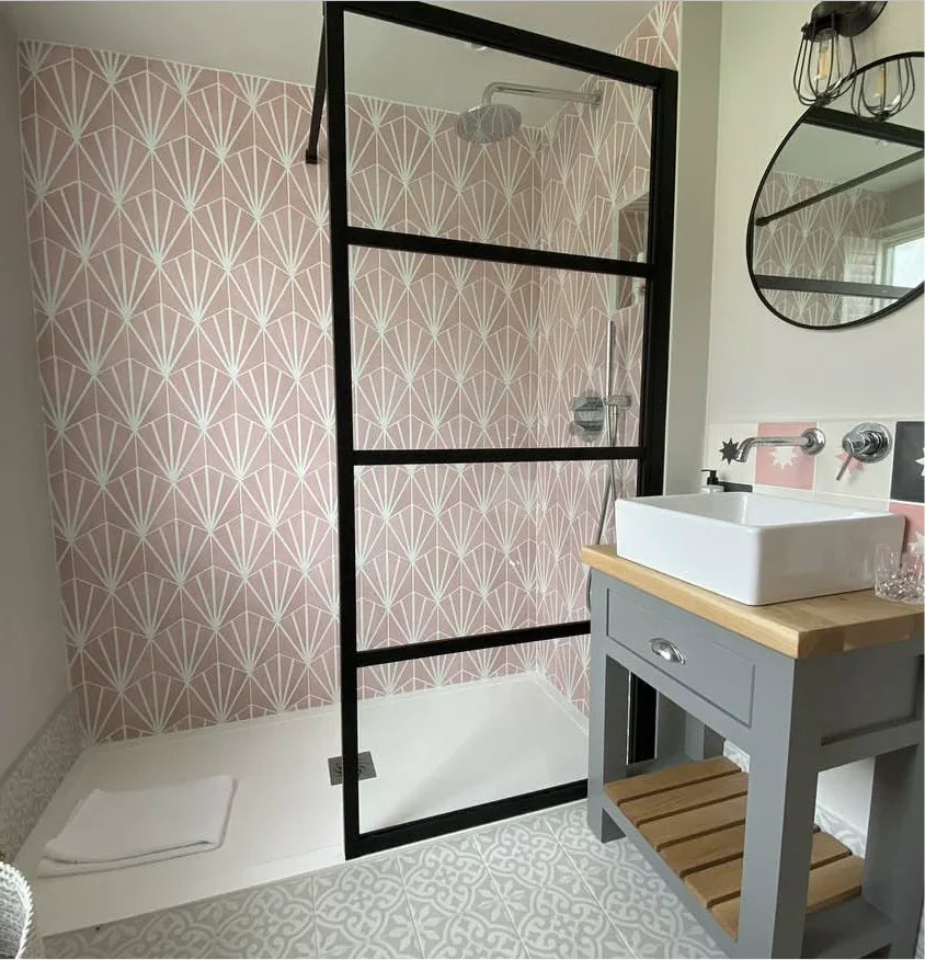 Palm Springs Pink Hexagon Tiles 23.2x26.7cm - Metro Tiles