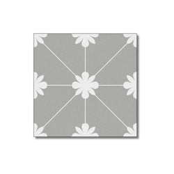 Lotus Grey Wall and Floor Tiles 20x20cm - Metro Tiles