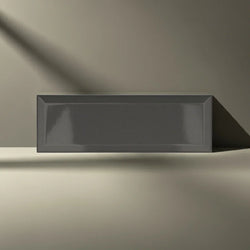 Brick Metro XL Graphite Grey Gloss Wall Tiles 10x30cm - Metro Tiles