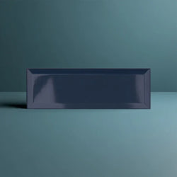 Brick Metro XL Midnight Blue Gloss Wall Tiles 10x30cm - Metro Tiles