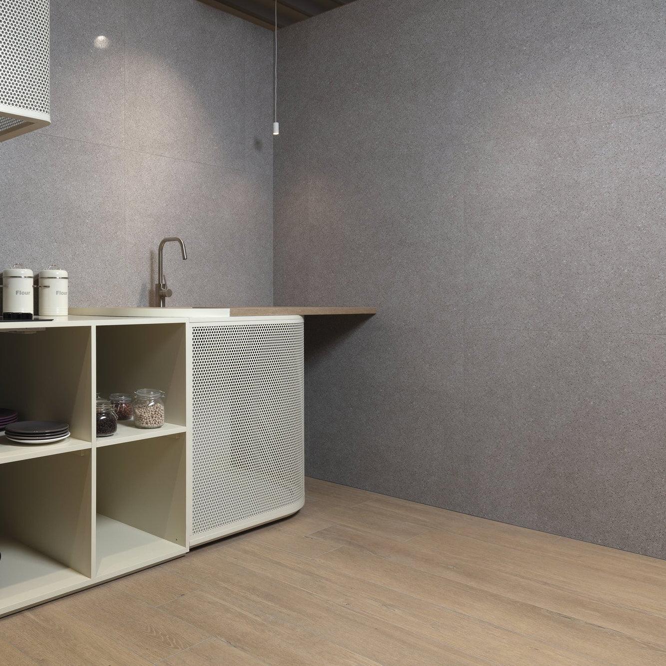 Lusso Dark Beige Wood 75x20cm - Metro Tiles