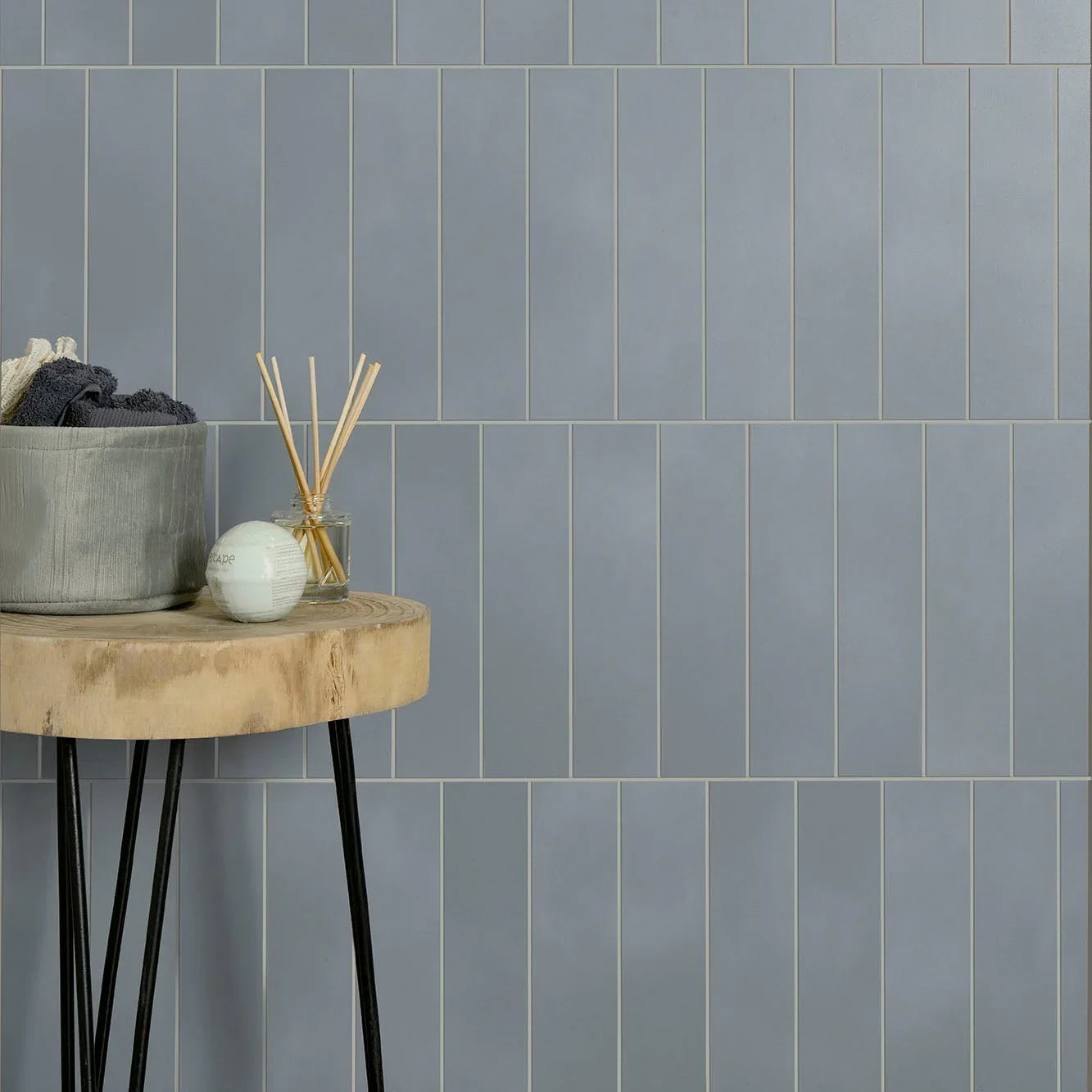 Manhattan Blue Wall and Floor Tile 7.2x29.5cm - Metro Tiles