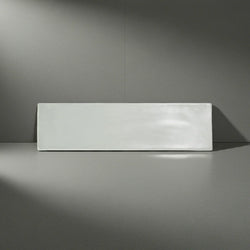 Dorset Light Grey Gloss Ceramic Wall Tiles 7.5x30cm - Metro Tiles