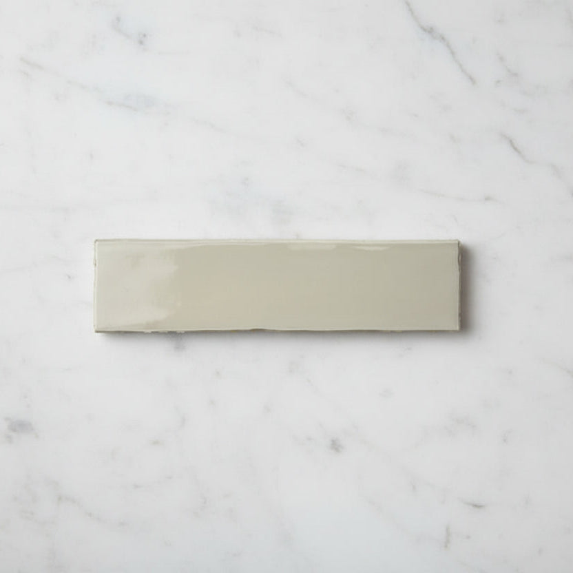 Dorset Mushroom Gloss Ceramic Wall Tiles 7.5x30cm