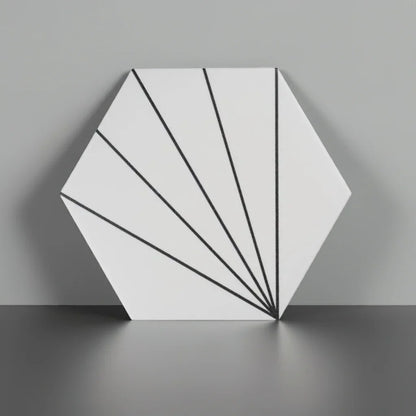 Palm Springs White Hex Tiles 21.5x25cm - Metro Tiles