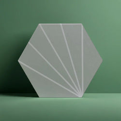 Palm Springs Green Hexagon Tiles 23.2x26.7cm - Metro Tiles