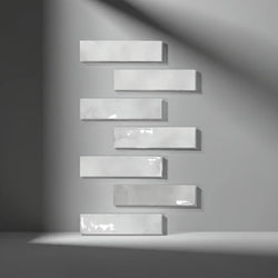 Lagoon Cloud Grey Gloss 7.5x30cm - Metro Tiles