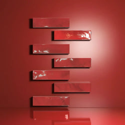 Lagoon Crimson Flame Gloss 7.5x30cm - Metro Tiles