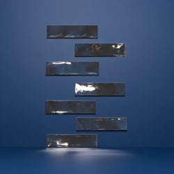 Lagoon Deep Blue Gloss 7.5x30cm - Metro Tiles