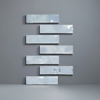 Lagoon Sky Blue Gloss 7.5x30cm - Metro Tiles