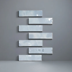 Lagoon Sky Blue Gloss 7.5x30cm - Metro Tiles