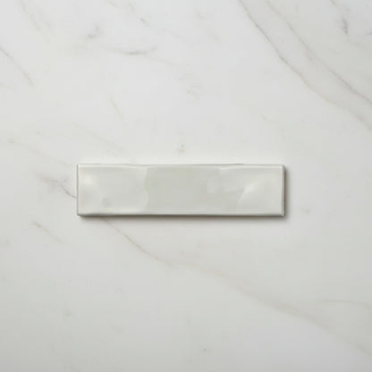 Lucia Cloud White Gloss Wall Tiles 7.5x30cm