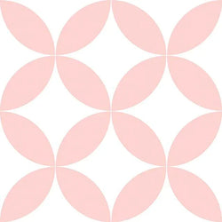 Petals Pink Feature Tile 22.5x22.5cm - Metro Tiles