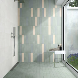 Manhattan Green Wall and Floor Tile 7.2x29.5cm - Metro Tiles