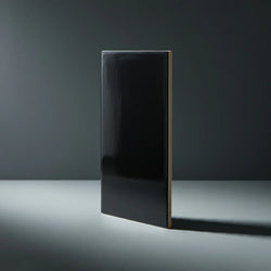 Metro Black Flat Gloss 10x20cm - Metro Tiles