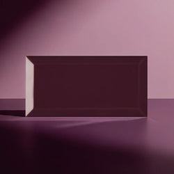 Metro Burgundy Gloss 10x20cm - Metro Tiles