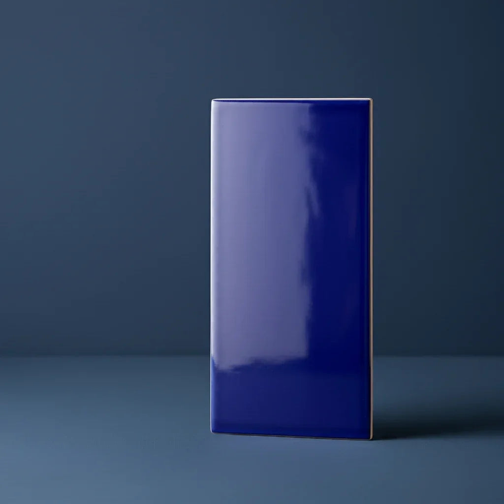 Metro Cobalt Blue Flat Gloss Wall Tiles 10x20cm - Metro Tiles