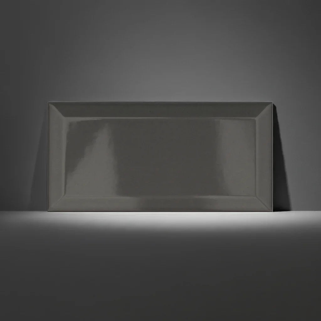 Metro Graphite Grey Gloss Wall Tiles 10x20cm - Metro Tiles