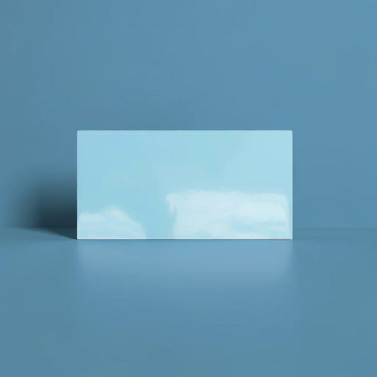 Metro Sky Blue Flat Gloss 10x20cm - Metro Tiles