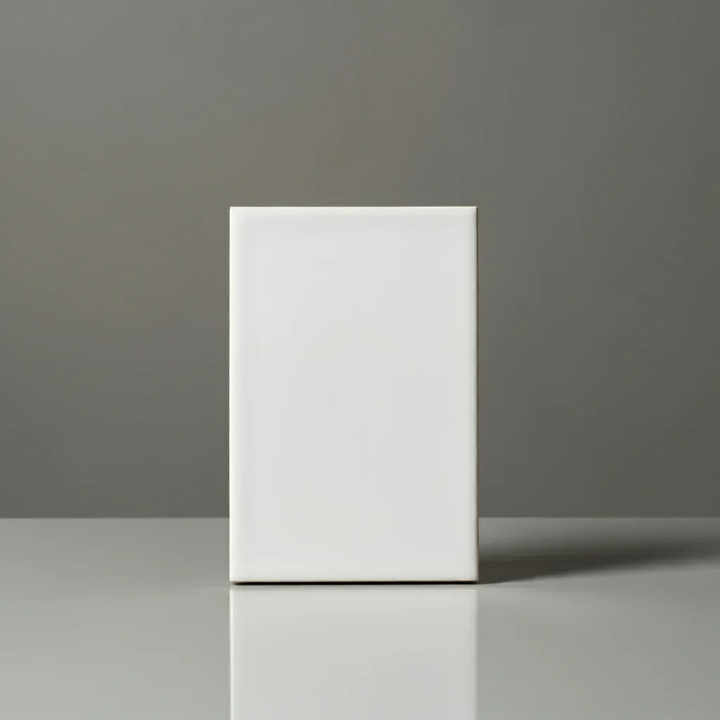 Mini Metro White Matt Flat 7.5x15cm - Metro Tiles