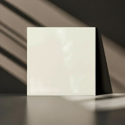Modern Square Cream Flat Gloss 15x15cm - Metro Tiles
