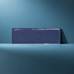 Old English Blue Indigo Wall Tile 20x6.5cm - Metro Tiles