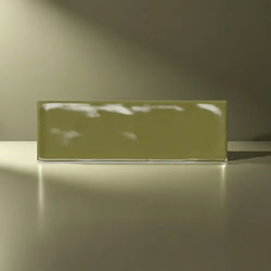 Old English Olive Tan Wall Tile 20x6.5cm - Metro Tiles