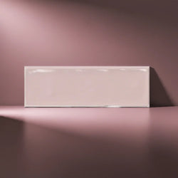 Old English Pink Rose Wall Tile 20x6.5cm - Metro Tiles