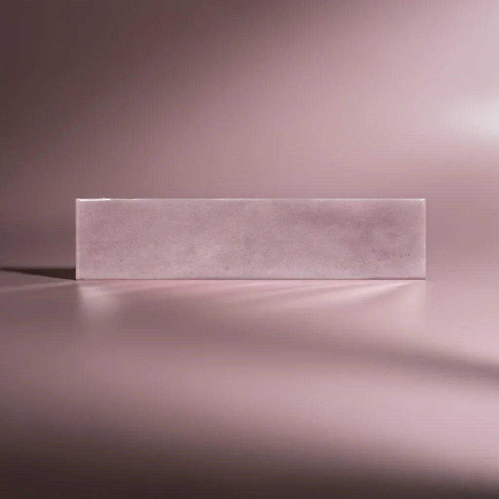 Opal Pink Gloss Wall Tiles 7.5x30cm - Metro Tiles