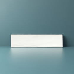 Opal White Gloss Wall Tiles 7.5x30cm - Metro Tiles