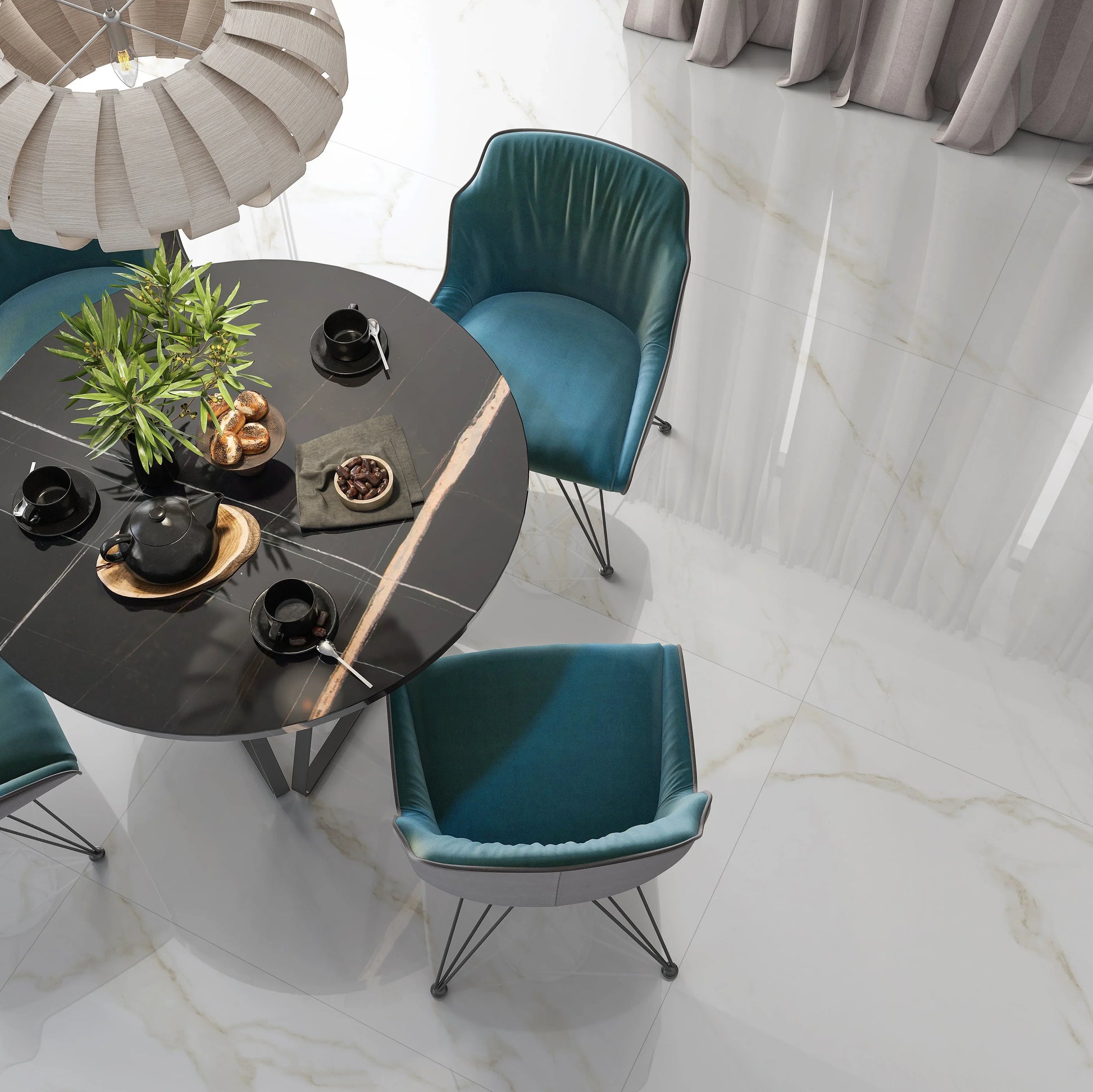 Palatina Gold Marble Gloss 60x60cm - Metro Tiles