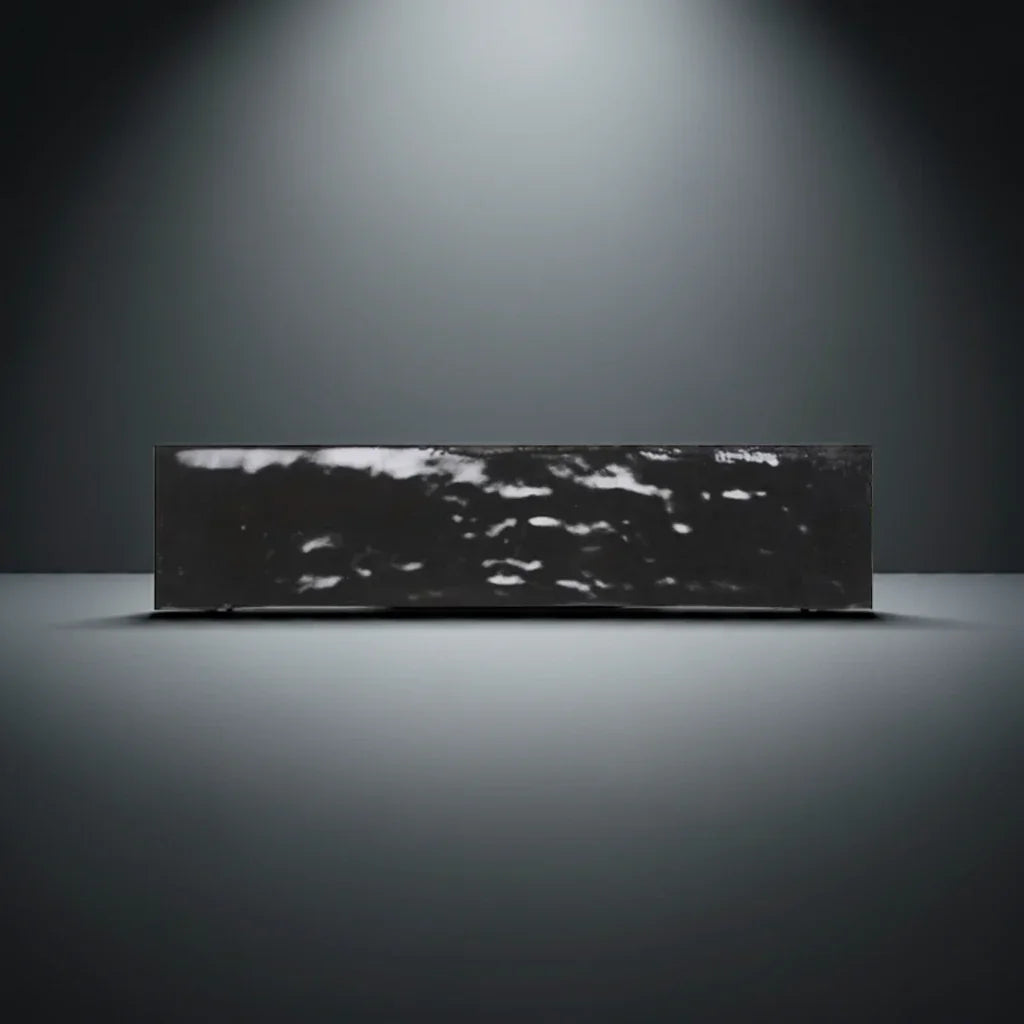 Rio Black Night Gloss Wall Tiles 7.5x30cm - Metro Tiles