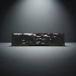 Rio Black Night Gloss Wall Tiles 7.5x30cm - Metro Tiles